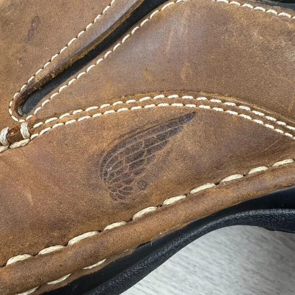 red wing slip on loafers mens 7.5 brown leather shoes‎
